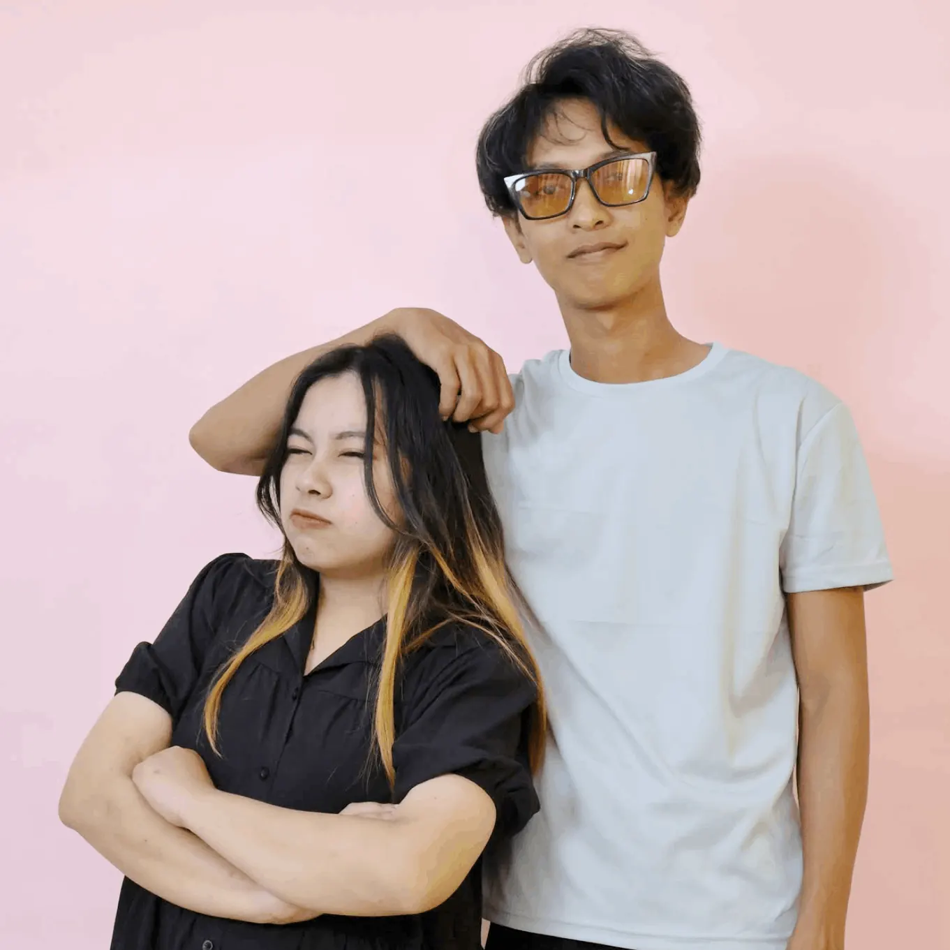 Prenuptial studio photoshoot